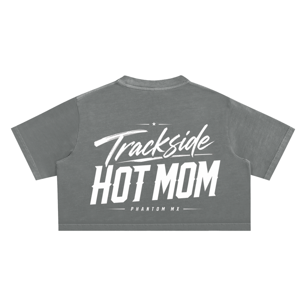 Trackside Hot Mom Crop Top